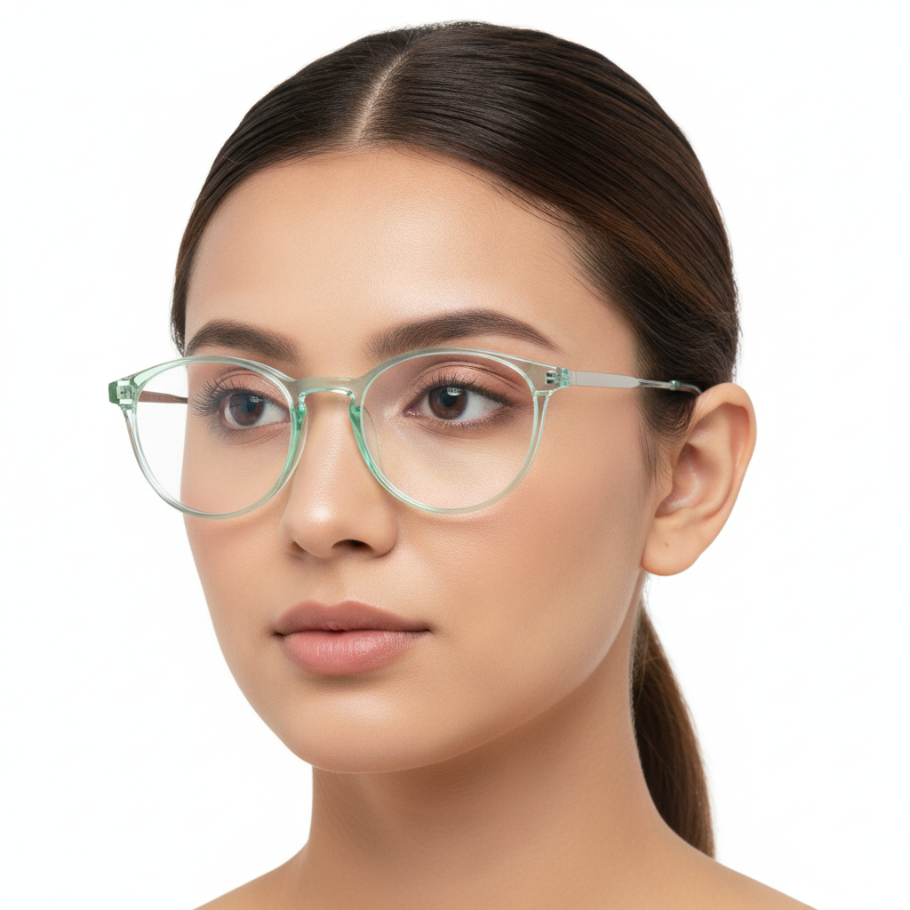 Hexxa Green Crystal Round
