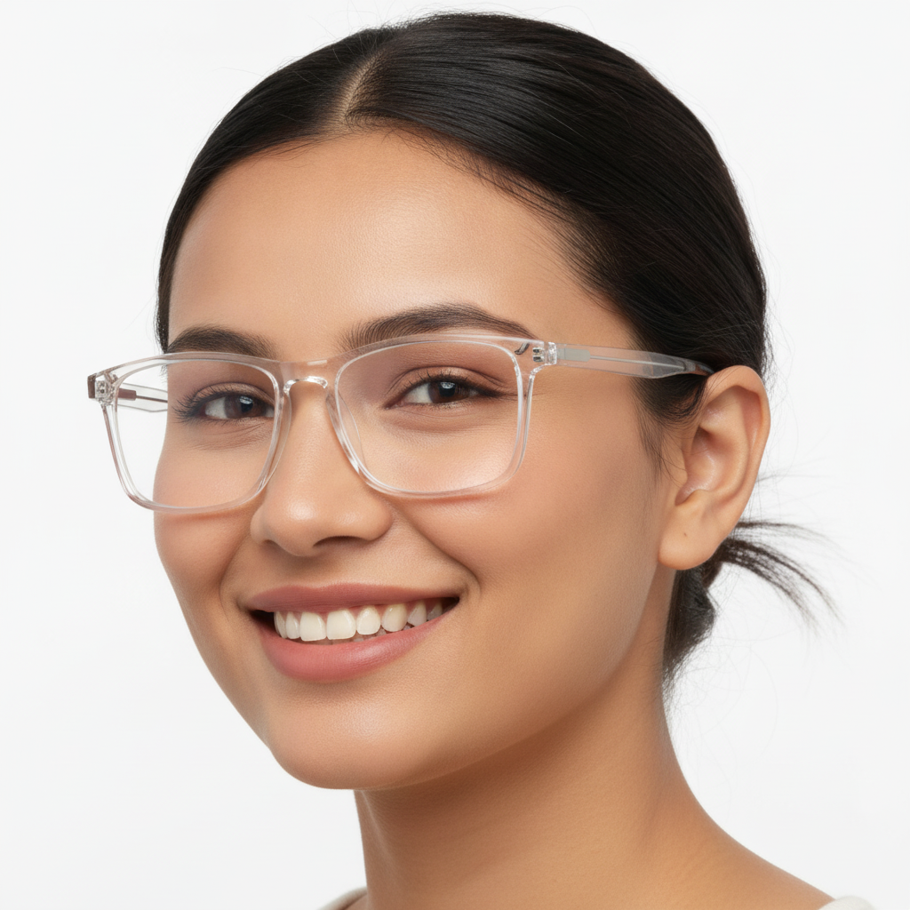 Joy Memory White Crystal Rectangle