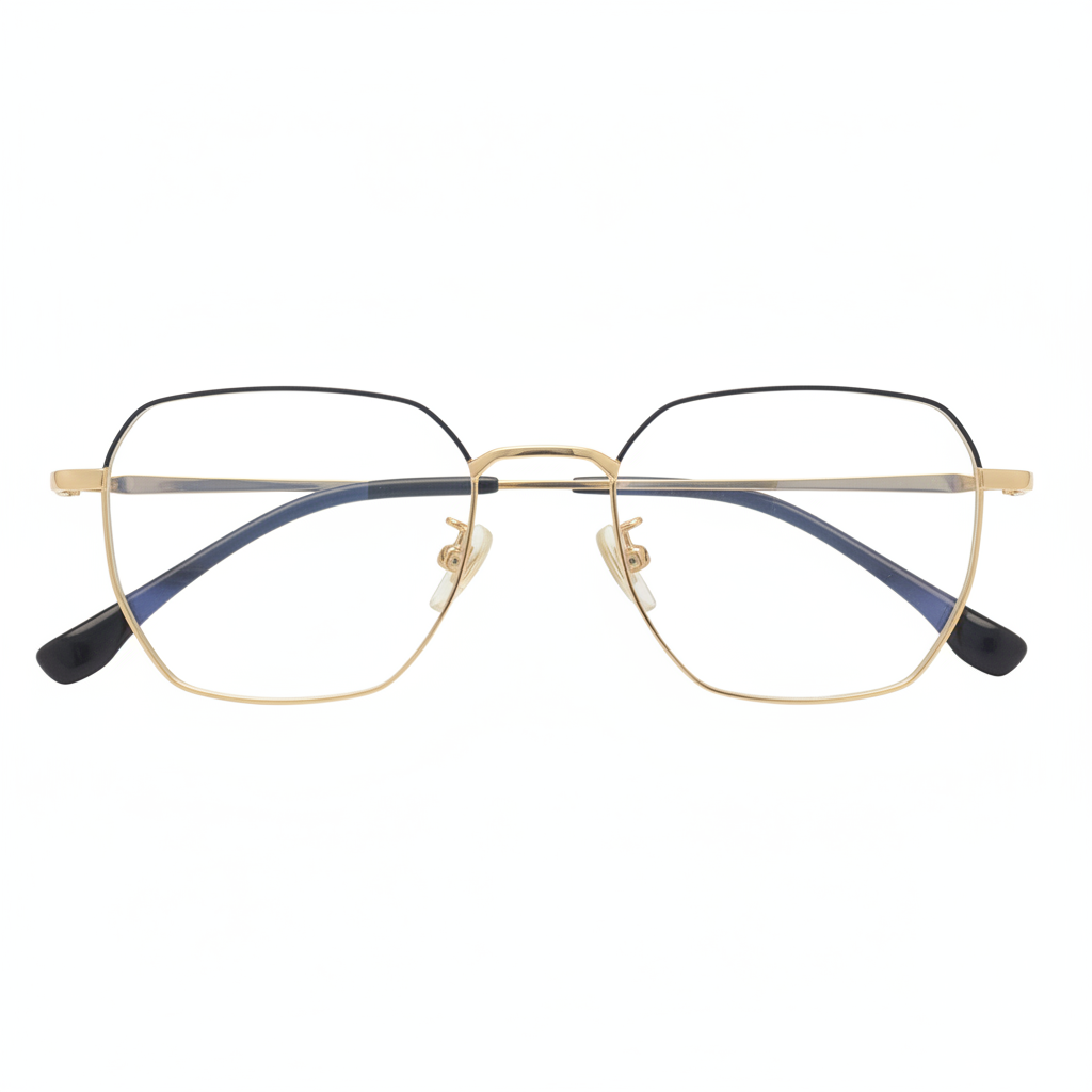 Geometric Metal Golden