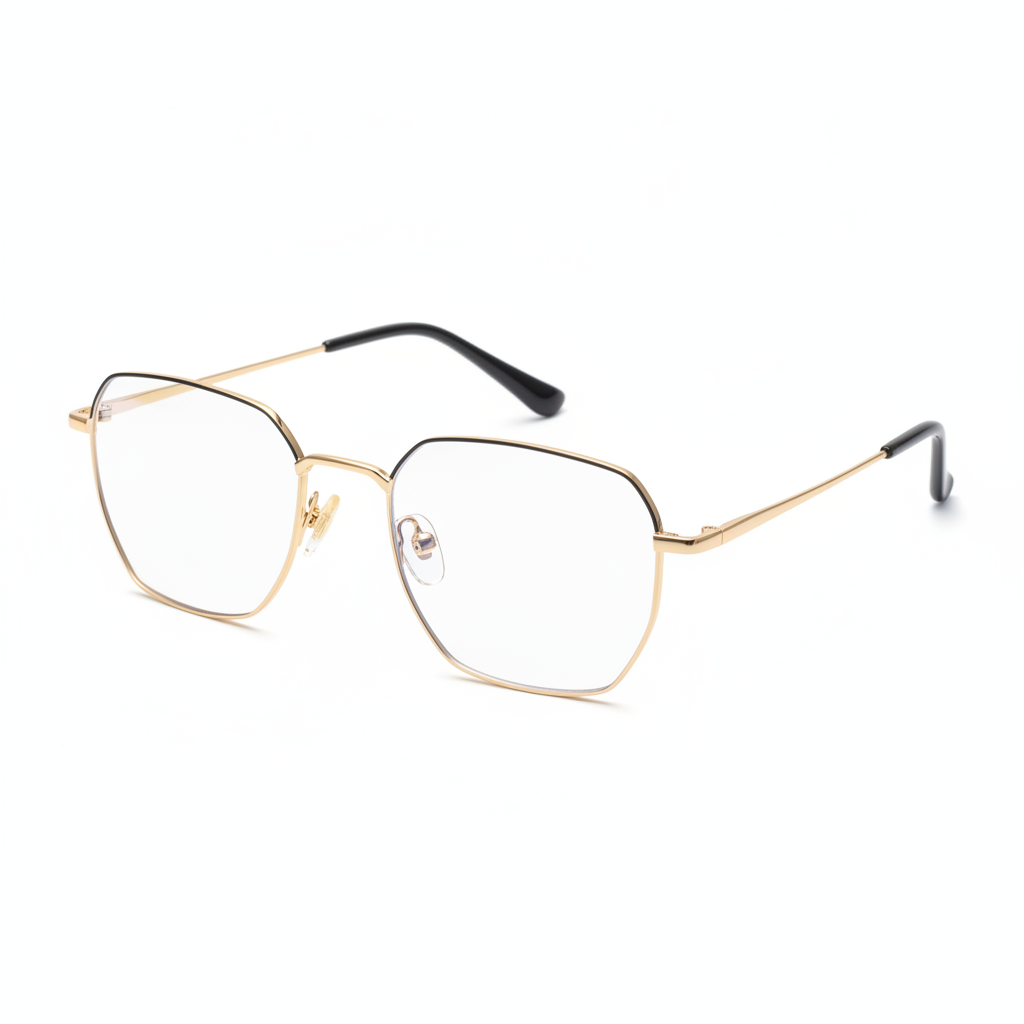 Geometric Metal Golden