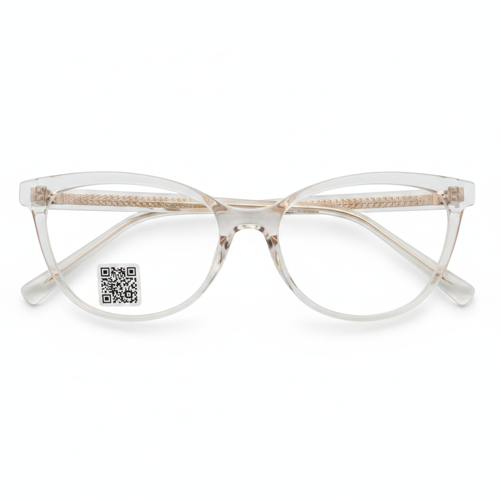 Crystal White Cateye