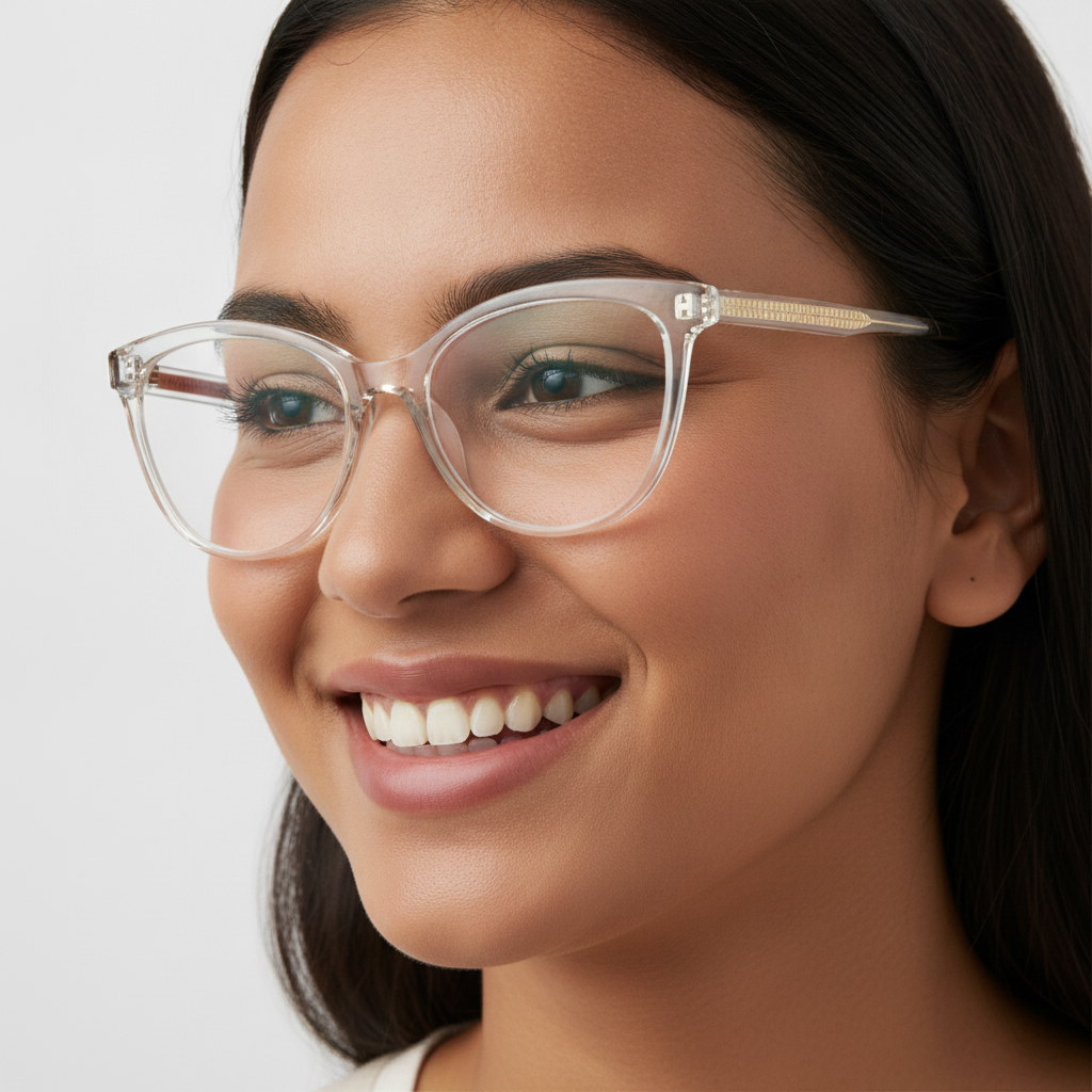 Crystal White Cateye