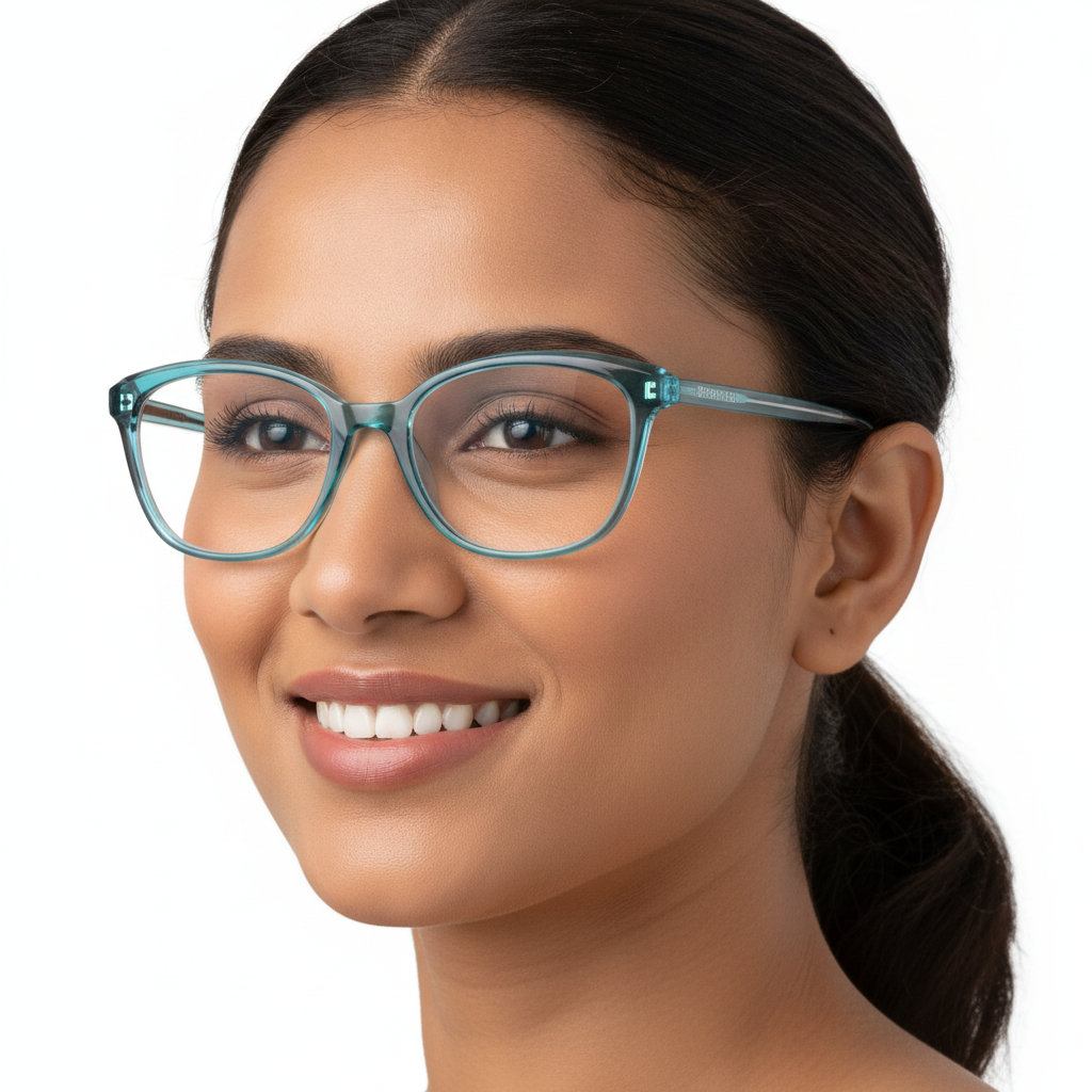 Blue Cateye Frame