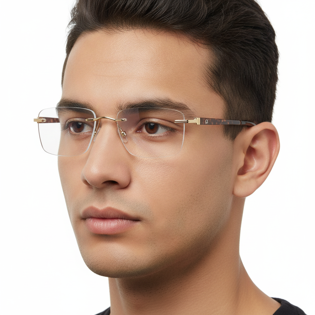 Rimless Brown Temple
