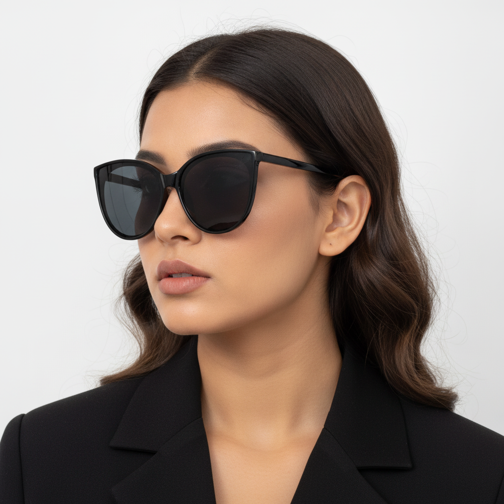 Ladies Polarized Cateye Sunglass
