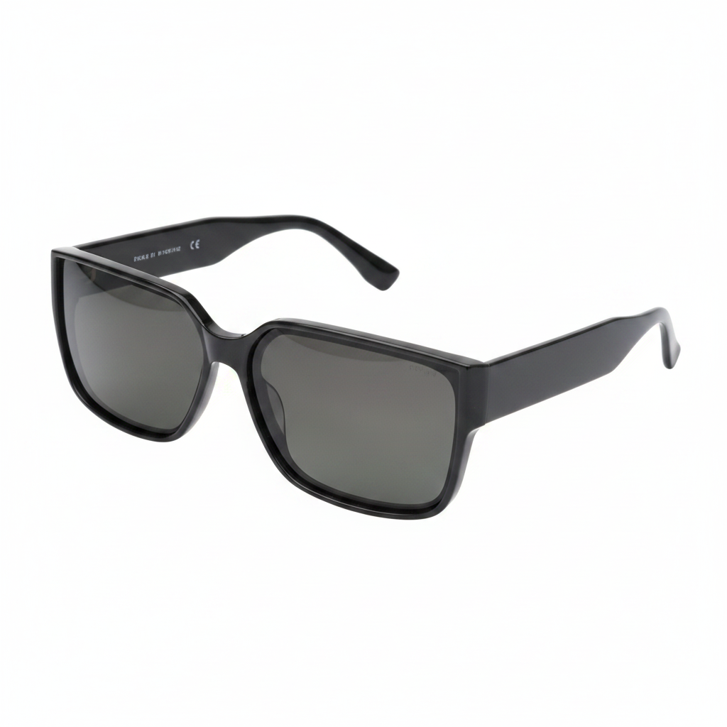 Ladies Polarized Rectangle Brown