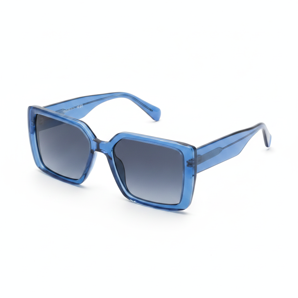 Ladies Blue Square Sunglass