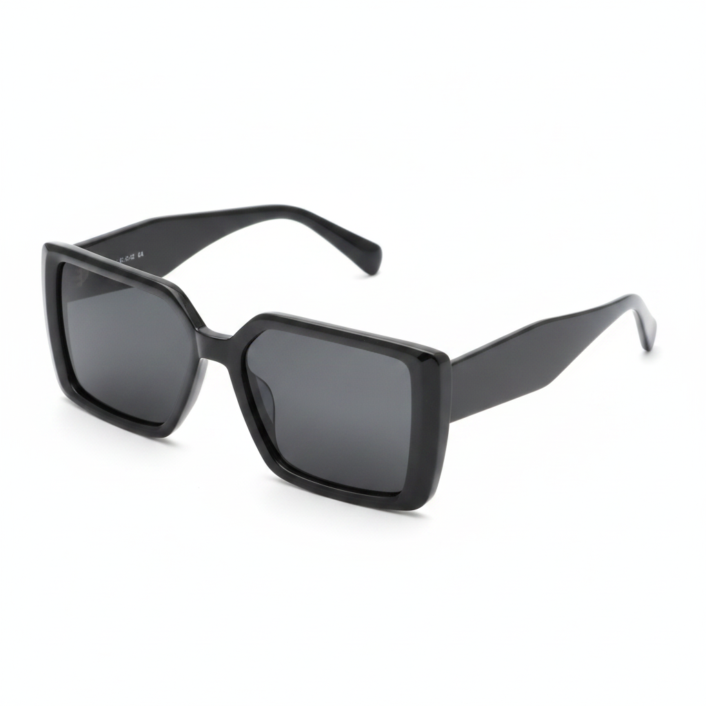 Ladies Polarized Square Black
