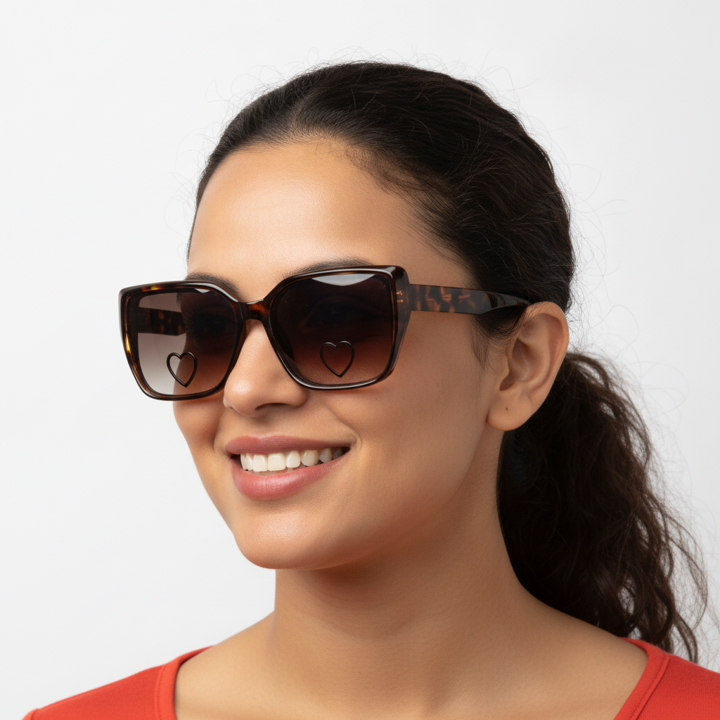 Ladies Polarized Brown Sunglass