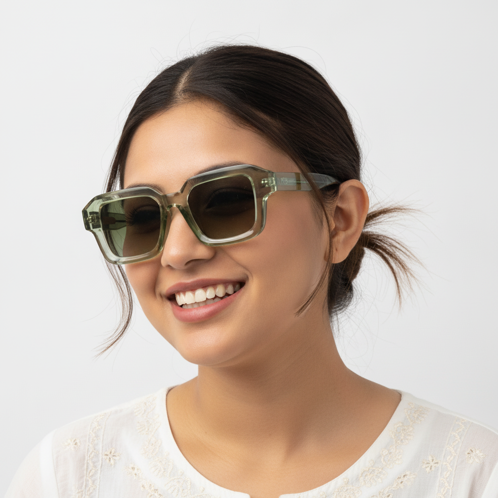 Ladies Nisu Polarized Crystal Sunglass