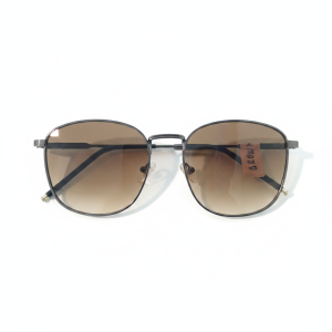 Metal Square Brown Sunglass