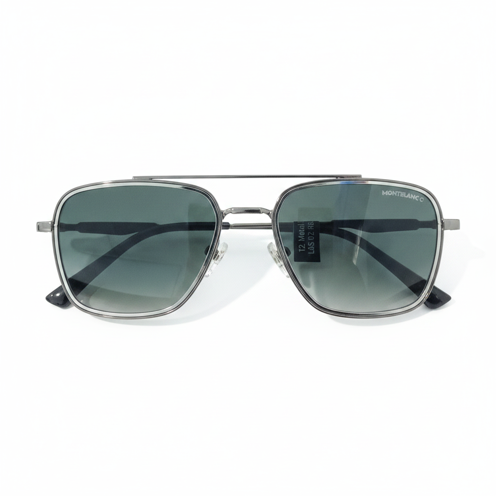 Aviator Steel Black Sunglass