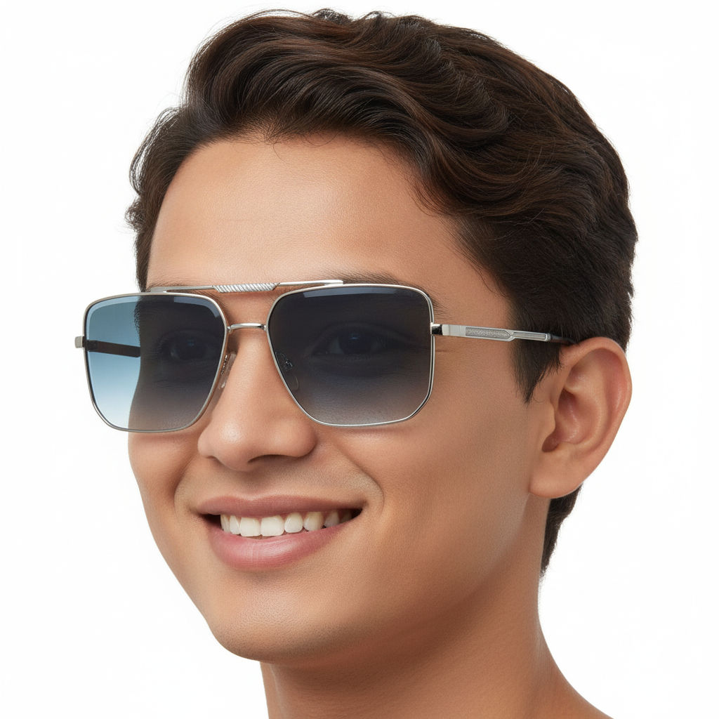 Police Aviator Shaded Sunglass