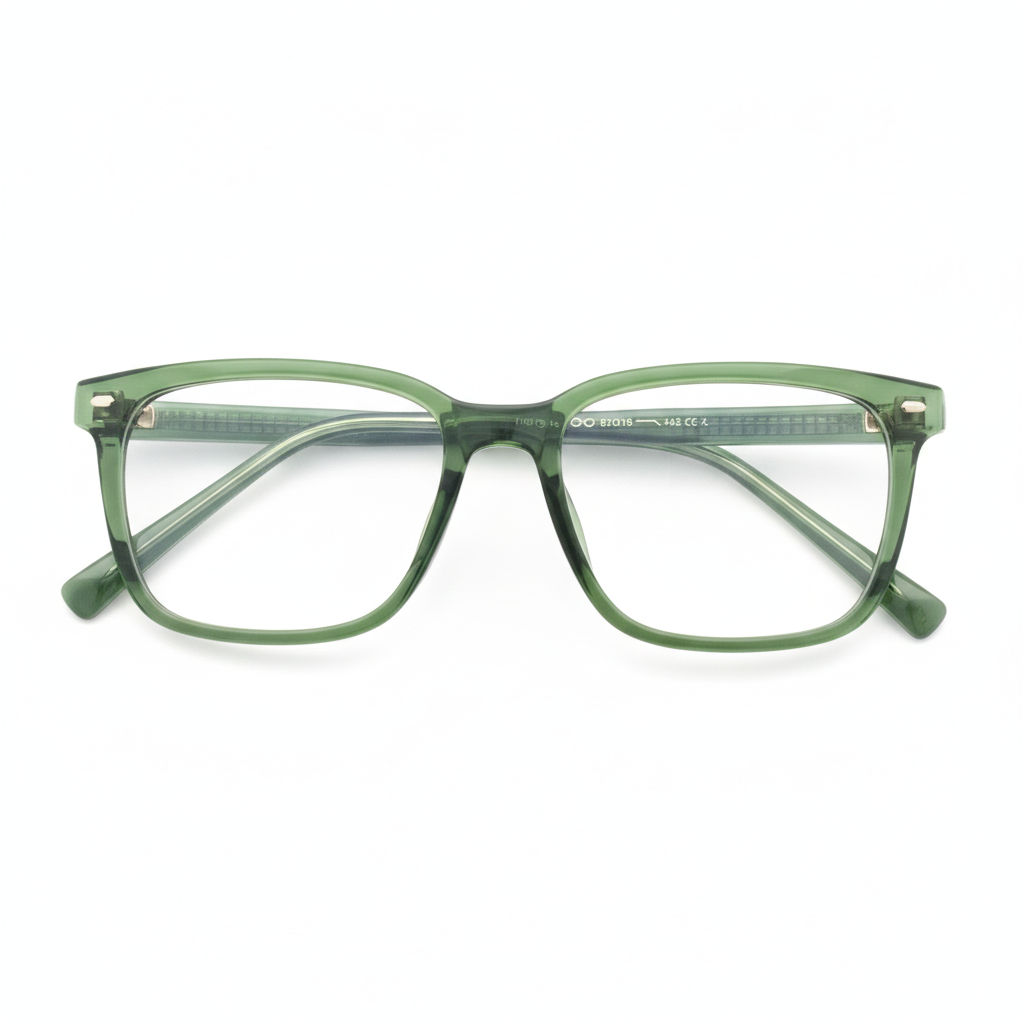 Green Transparent SC Square