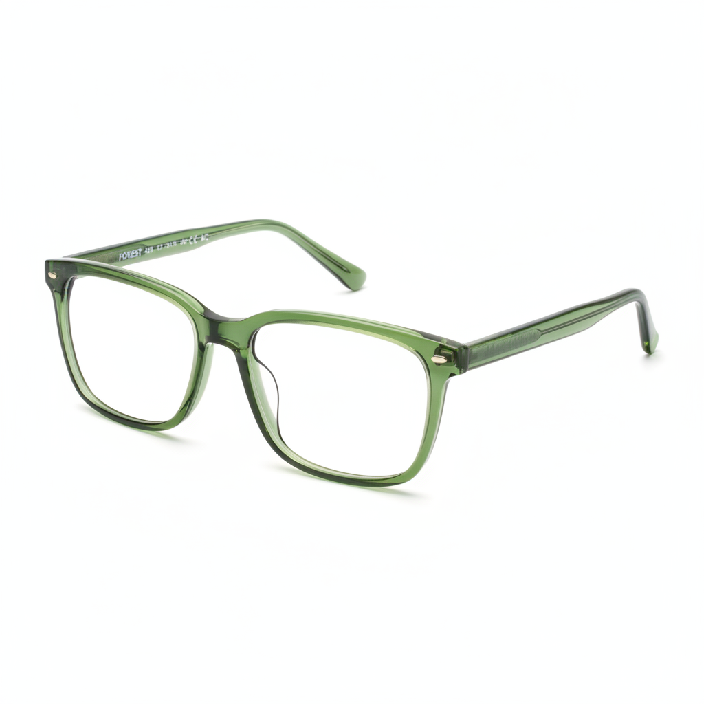 Green Transparent SC Square