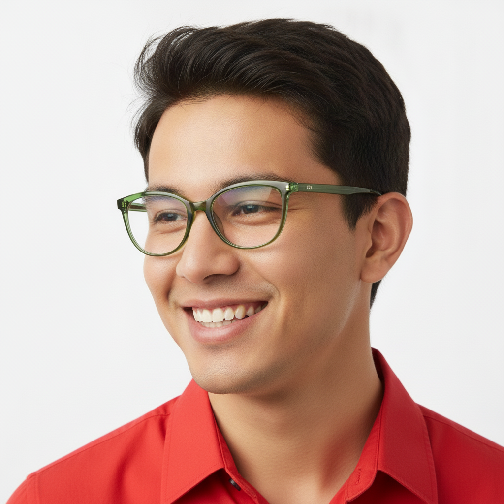 Green Transparent SC Cateye
